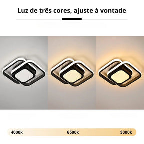 Luminária de Teto LED Design Minimalista Moderno